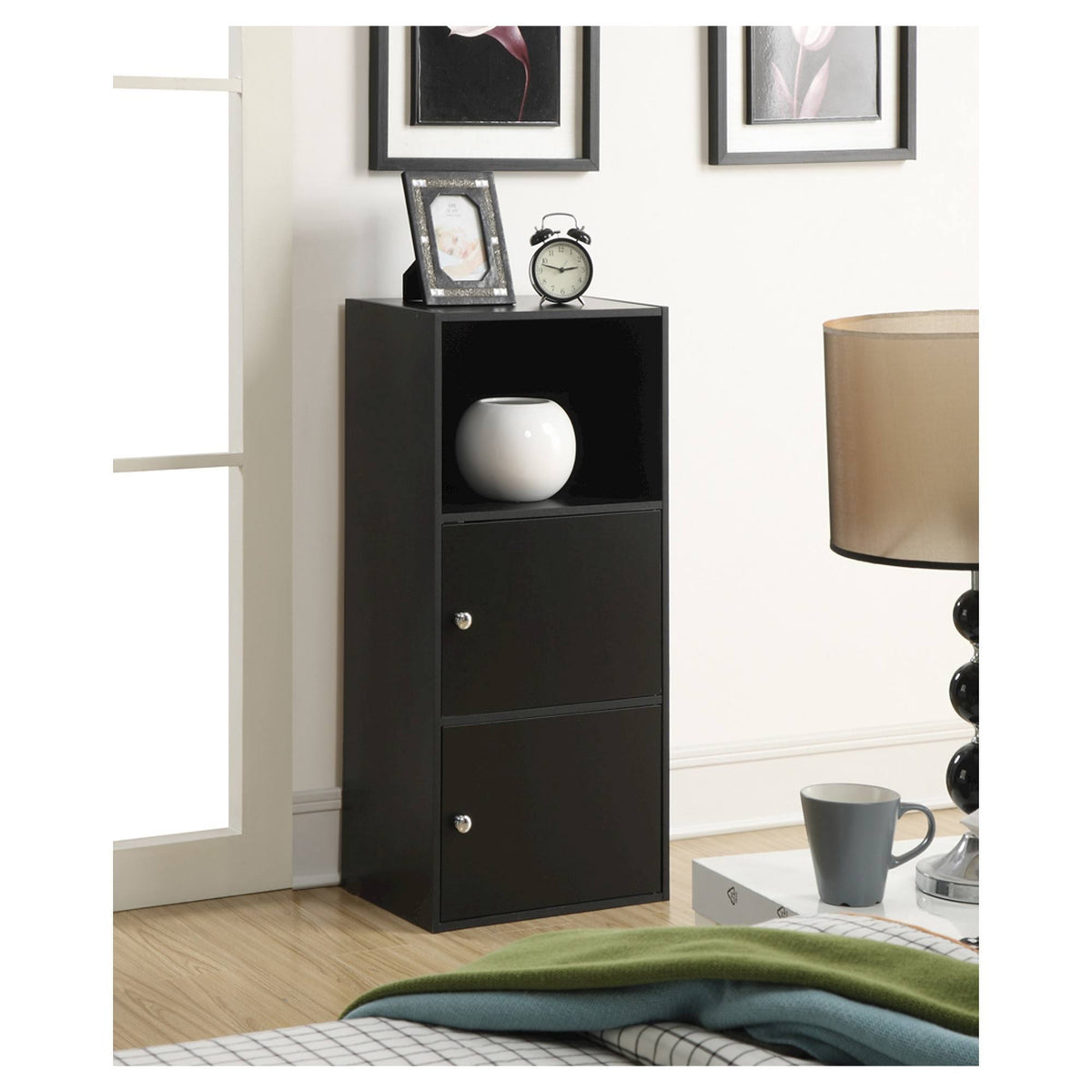 2 Door Black Cabinet J448310