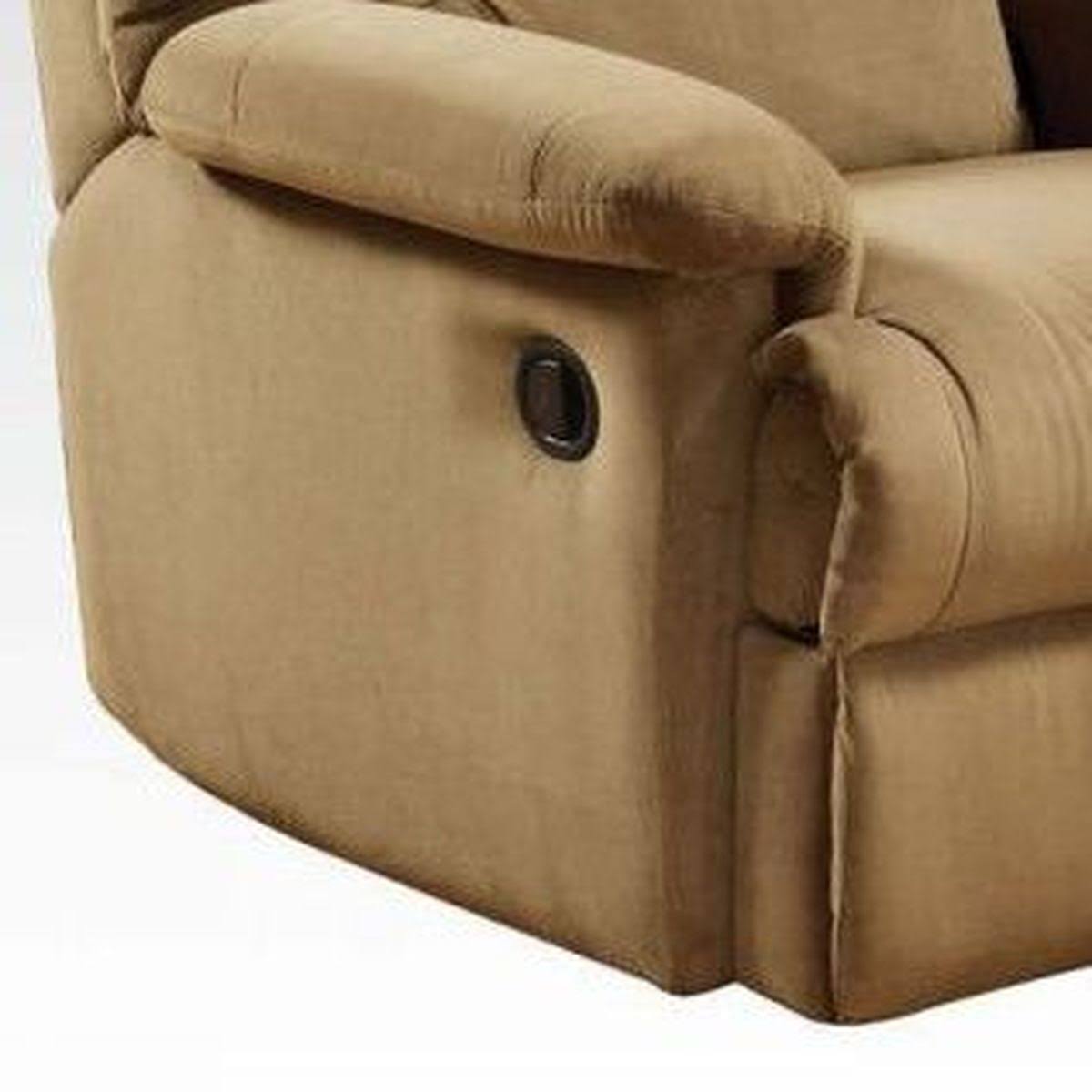 Light Brown Microfiber Manual Recliner H99265