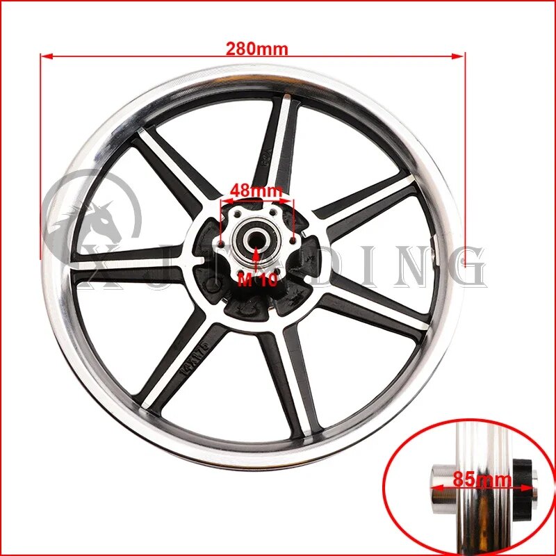 14 inch aluminum alloy wheel disc brake front rim T47591