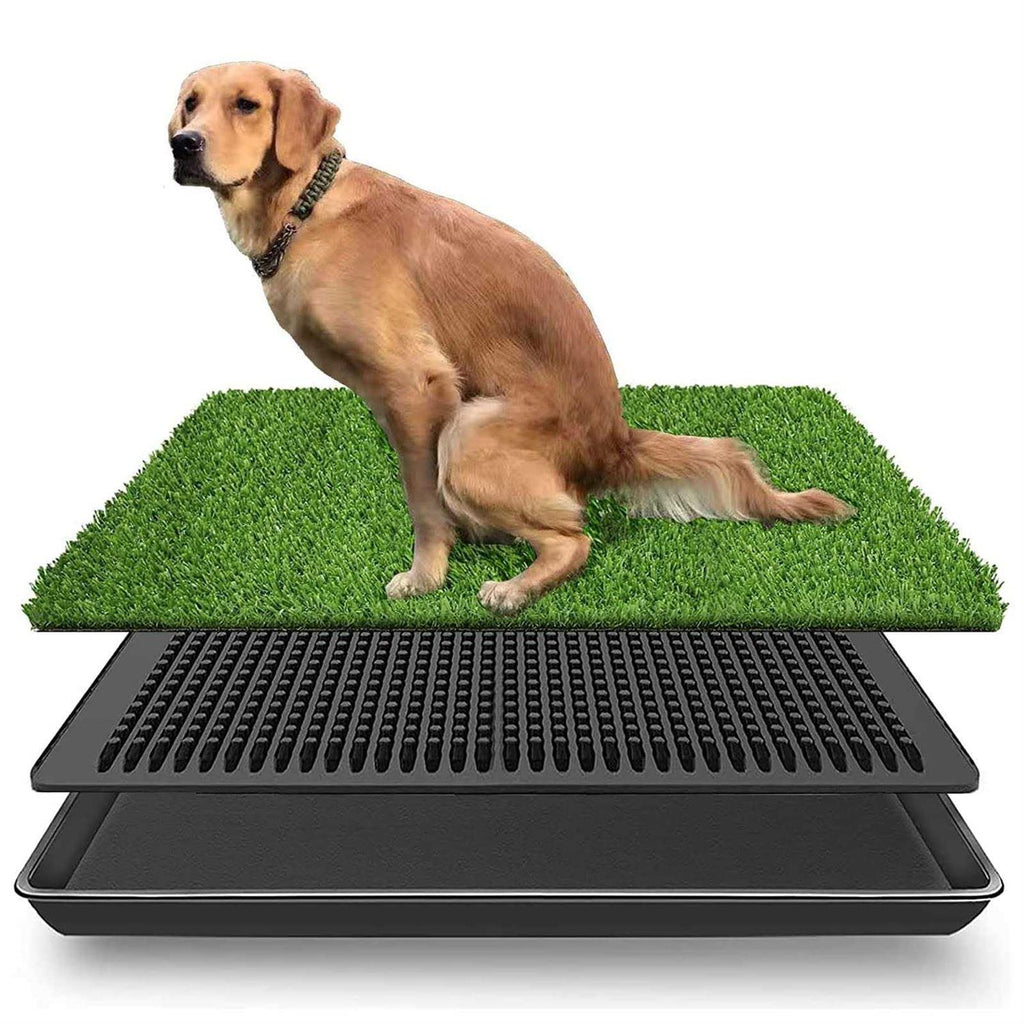 Fake Grass Dog Potty Pad with Tray O94439