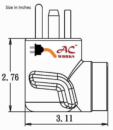 30 Amp 4-Prong Dryer Wall Outlet Adapter Y981