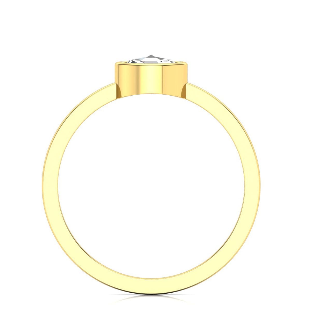 14K Yellow Gold Solitaire Ring K283958