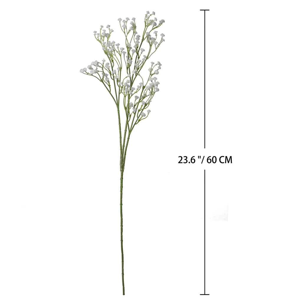 10 Pcs Artificial White Baby's Breath 23.6" B993
