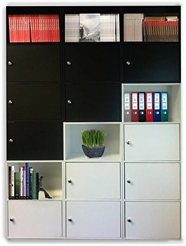 1 Door Cabinet in Black Pack of 2 Q5545