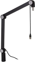 Adjustable Aluminium Microphone Boom Arm Stand with Built in 11.5 Feet XLR Microphone Cable D47084