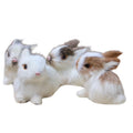 1/4Pcs Simulation Rabbit Plush Bunny Soft Toy Ornament J570