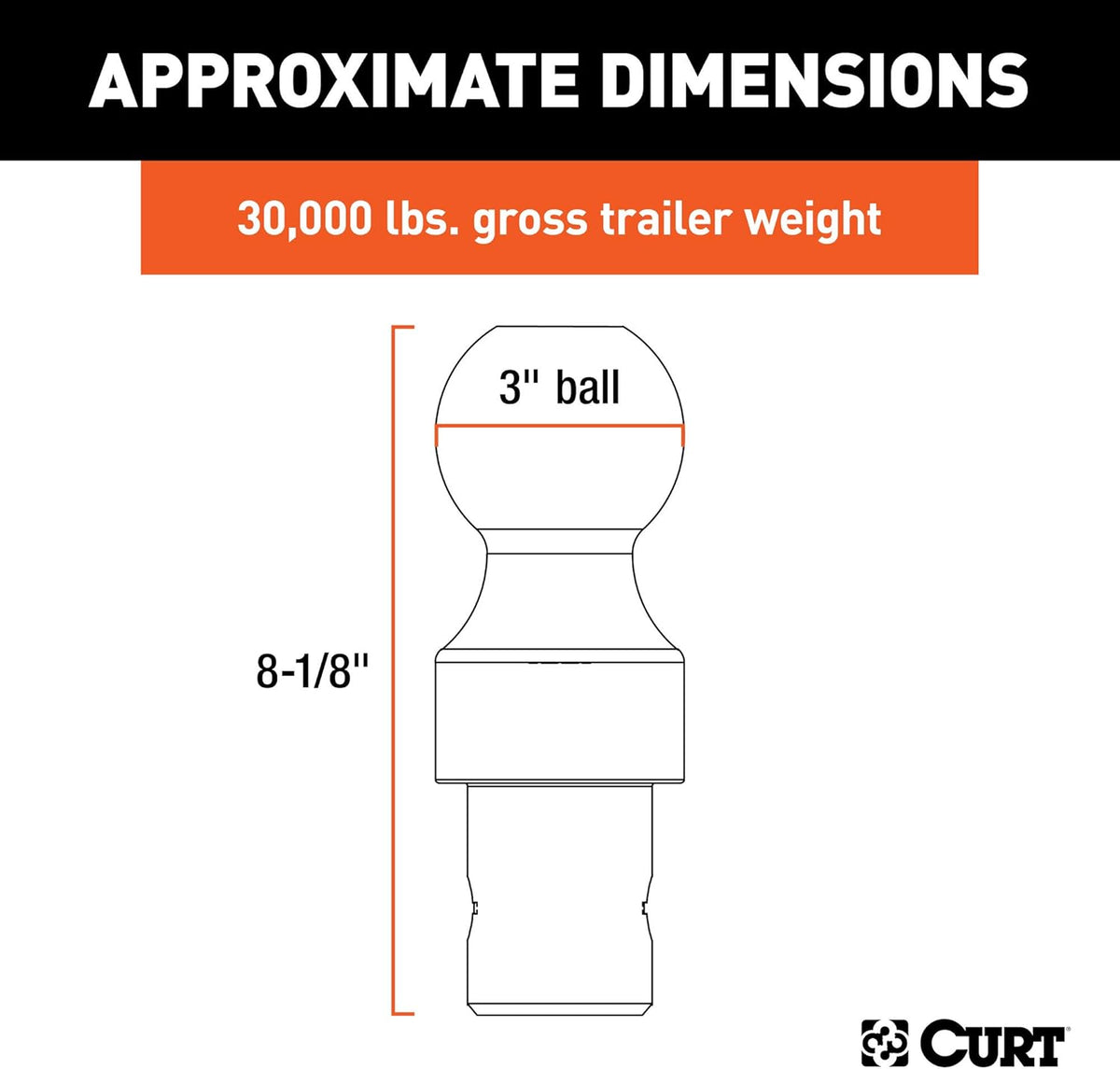 30K Factory Style 3-Inch Gooseneck Ball O20442
