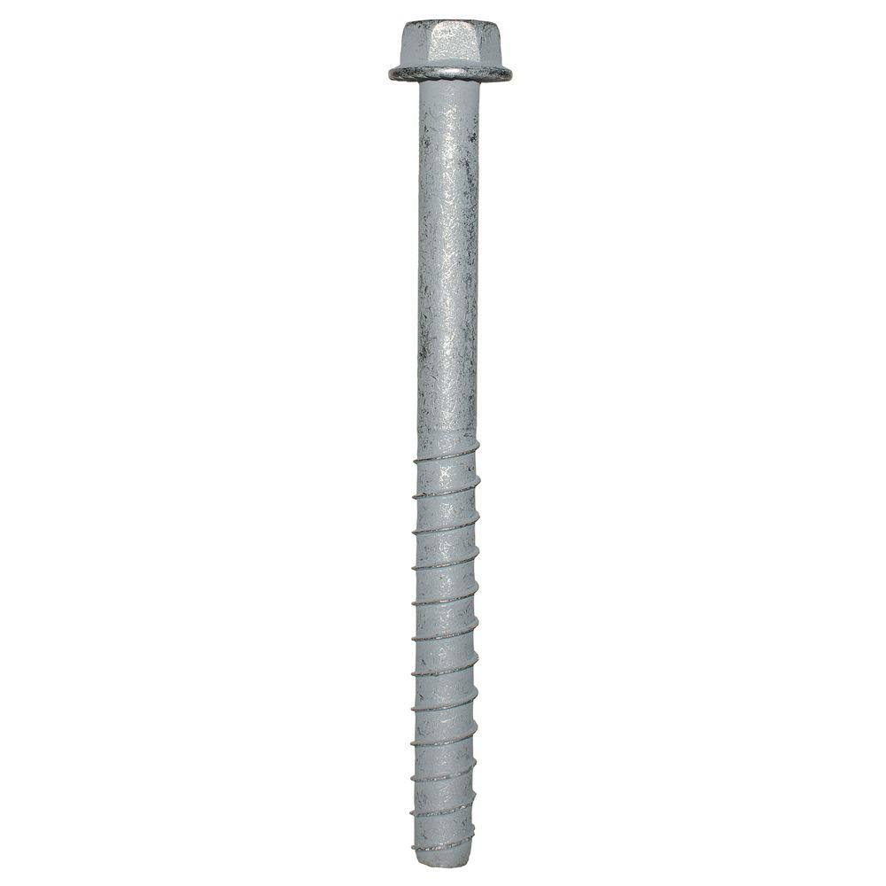 3/4 in. x 10 in. Mechanically Galvanized Heavy-Duty Screw Anchor (5-Pack) X126211
