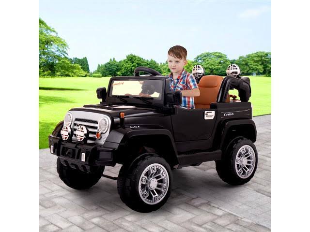 12V Battery Powered Electric Ride on Car with Remote Control Black Y894199