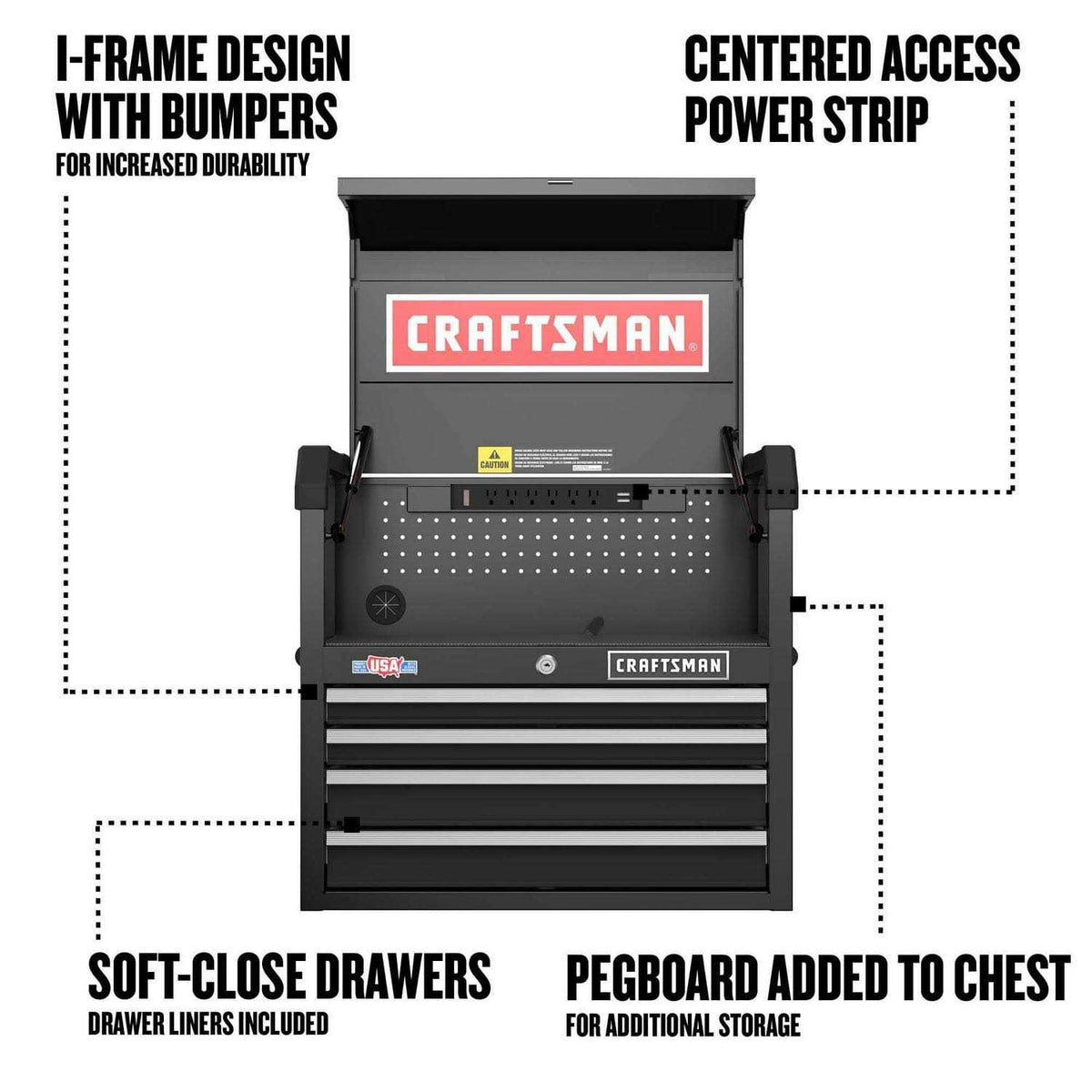26-in W x 24.7-in H 4-Drawer Steel Tool Chest O4482