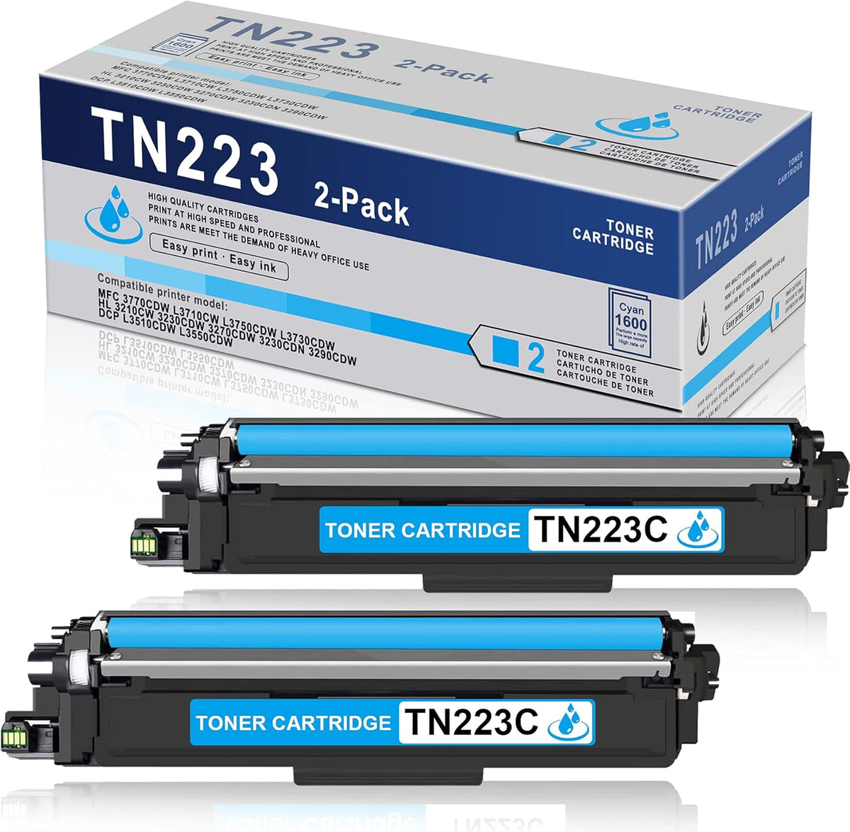 2 Pack Cyan Toner Cartridge C950