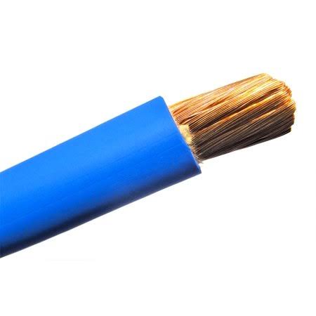 2 AWG Extra Flexible Welding Cable 600 Volt (75 ft, Blue) T9997