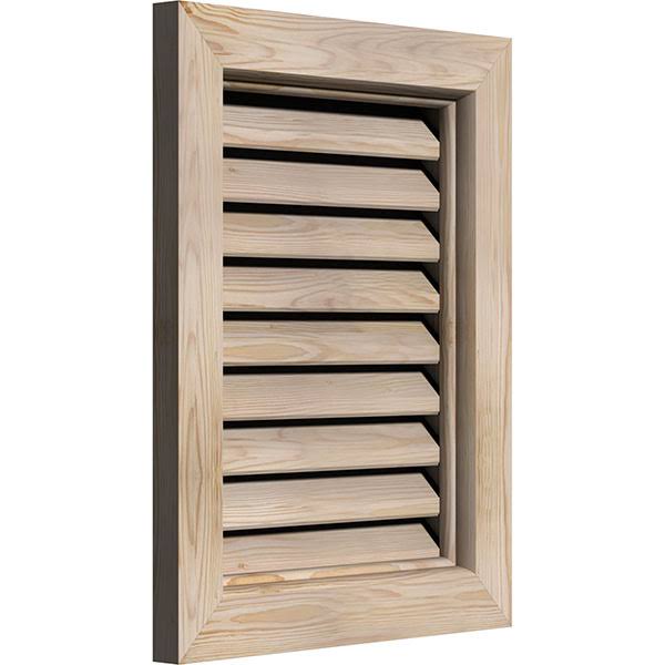 28-in W x 36-in H Unfinished Pine Gable Vent O10821