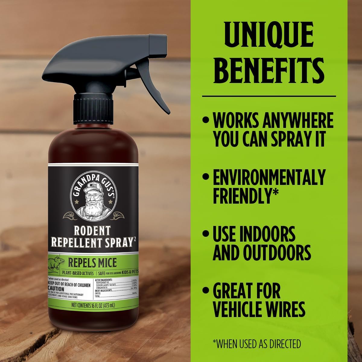 16 fl oz Peppermint & Cinnamon Oil Rodent Repellent Spray I603232