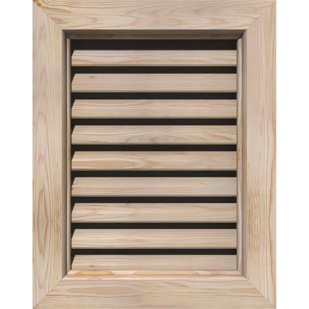 28-in W x 36-in H Unfinished Pine Gable Vent O10821
