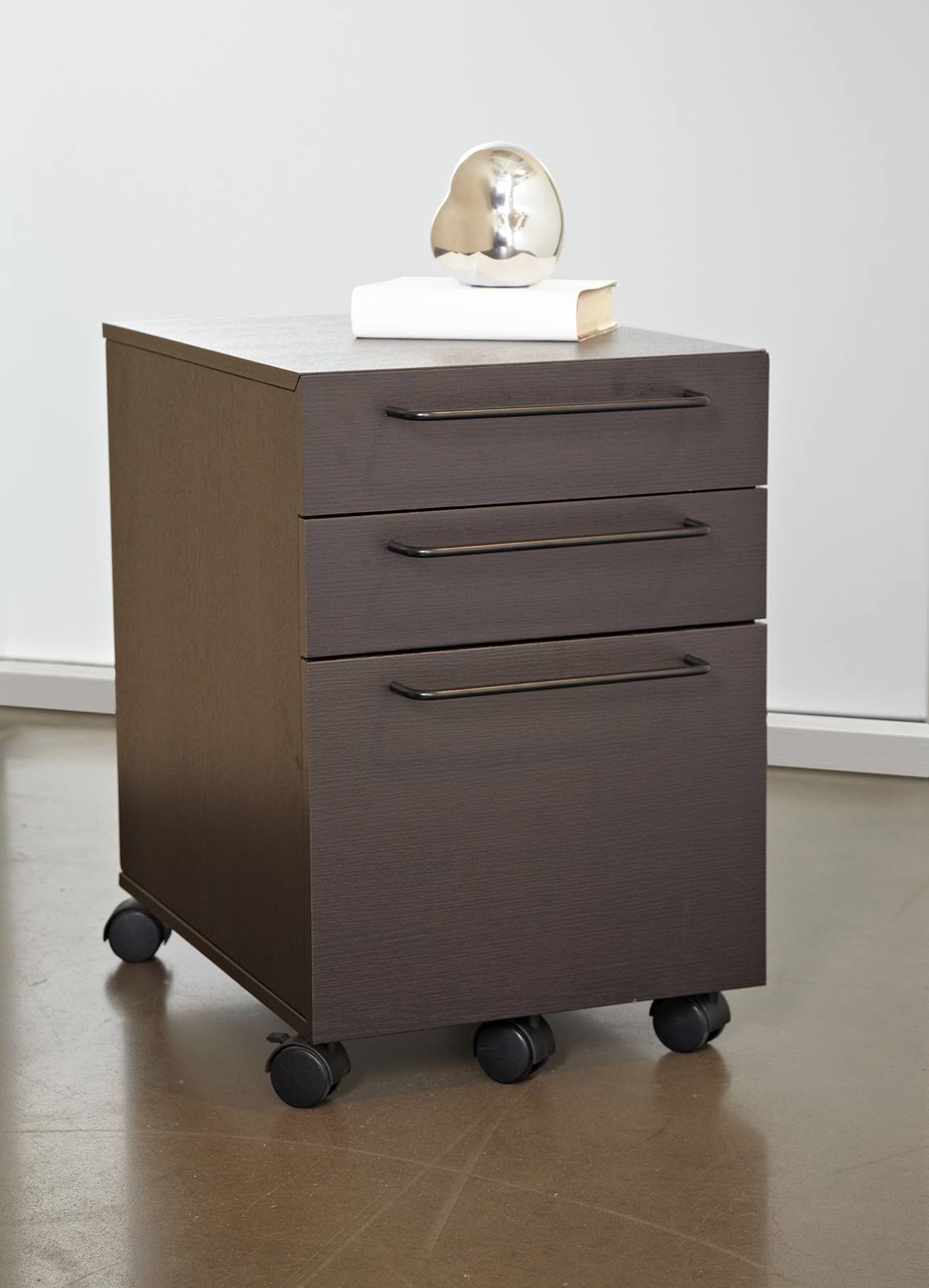 3-Drawer Mobile File Cabinet Espresso B112521