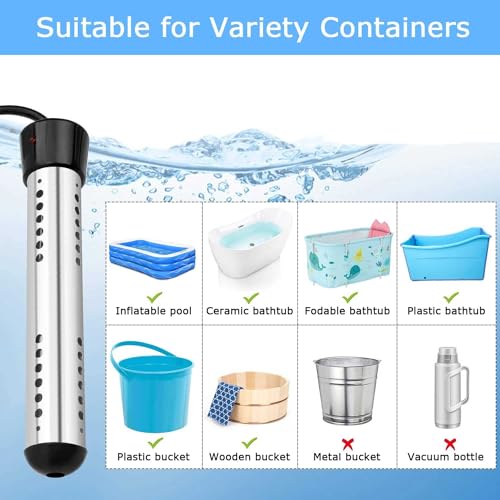 2000W Portable Electric Water Heater with Digital Thermometer F31592