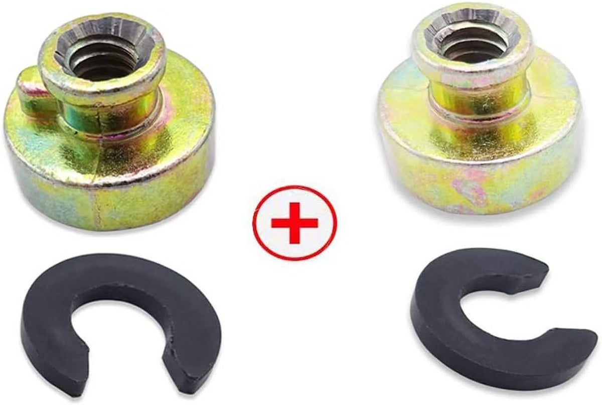 2 PCS Black Fender Rear Seat Bolts Screw and Nut Kit Y94788
