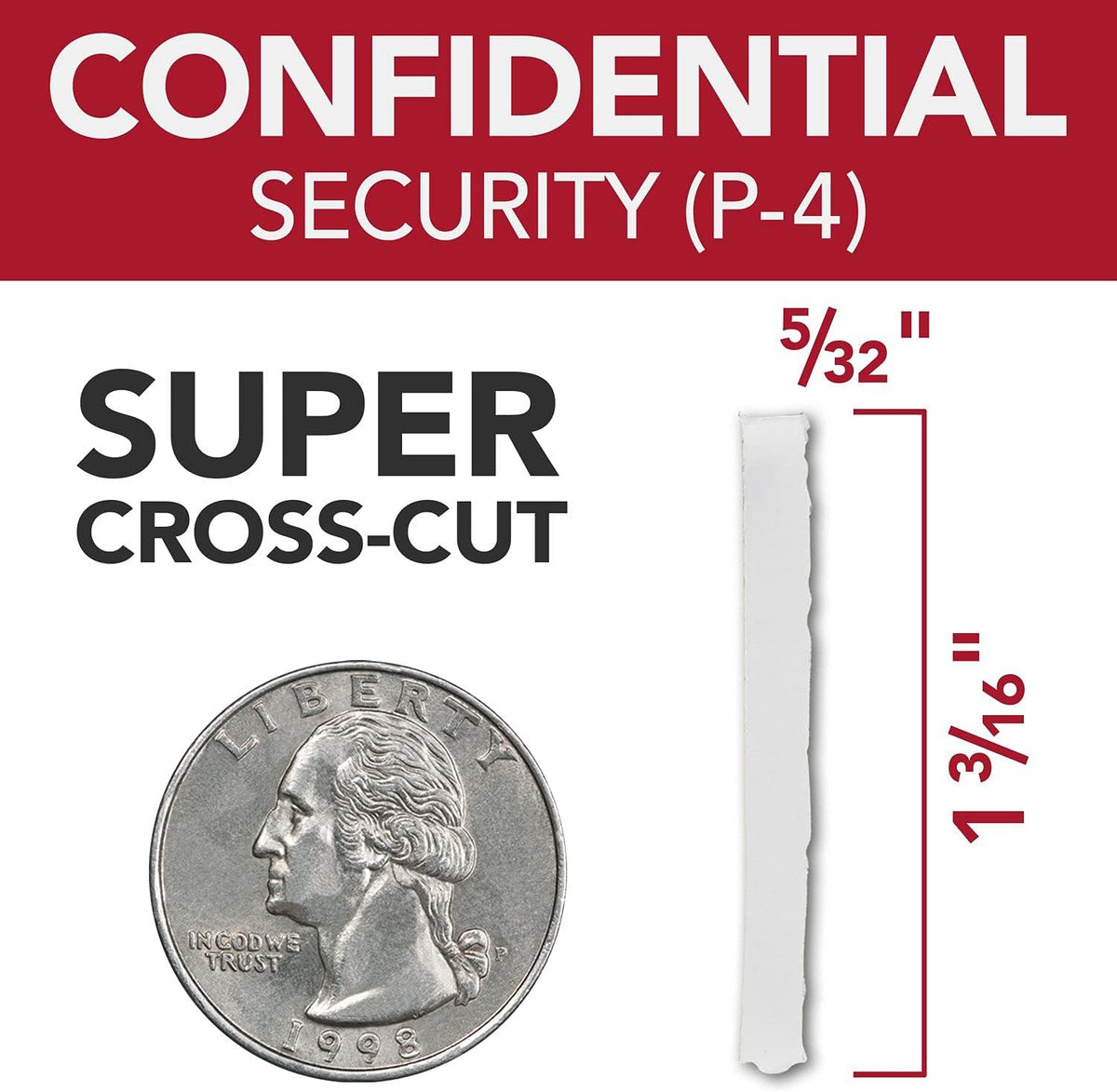 150 Sheet Capacity Super Cross-Cut Paper Shredder G10799