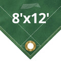 10 oz Green Canvas Tarps 8' x 12' B586