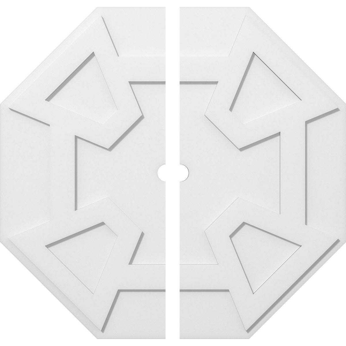 38 inchod x 2 inchid x 13 1/4 inchc x 1 inchp PVC Ceiling Medallion K967