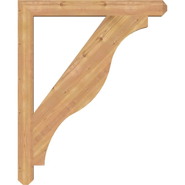 3 1/2x22W x 34x22D x 42x22H Western Red Cedar Bracket R599