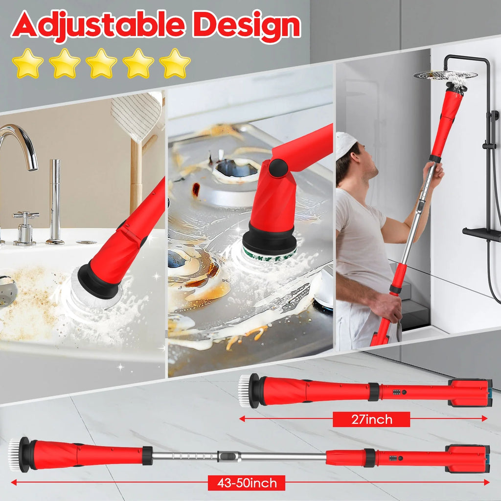 Electric Spin Scrubber with 8 Brushes C60205