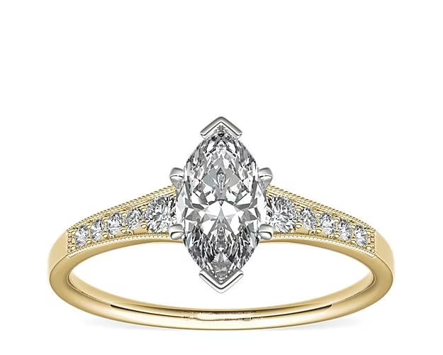0.70 Carat Real Diamond Solitaire Ring Solid 14K Yellow Gold Size 10 L128593