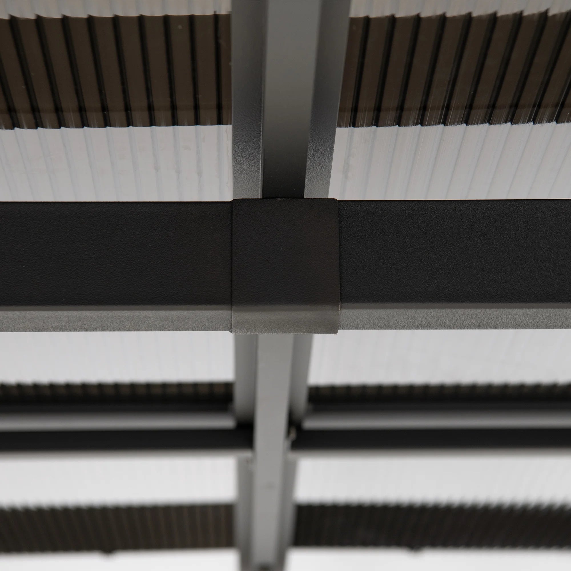 10ft. x 12ft. Polycarbonate Roof Aluminum Frame with Curtain and Netting M765419
