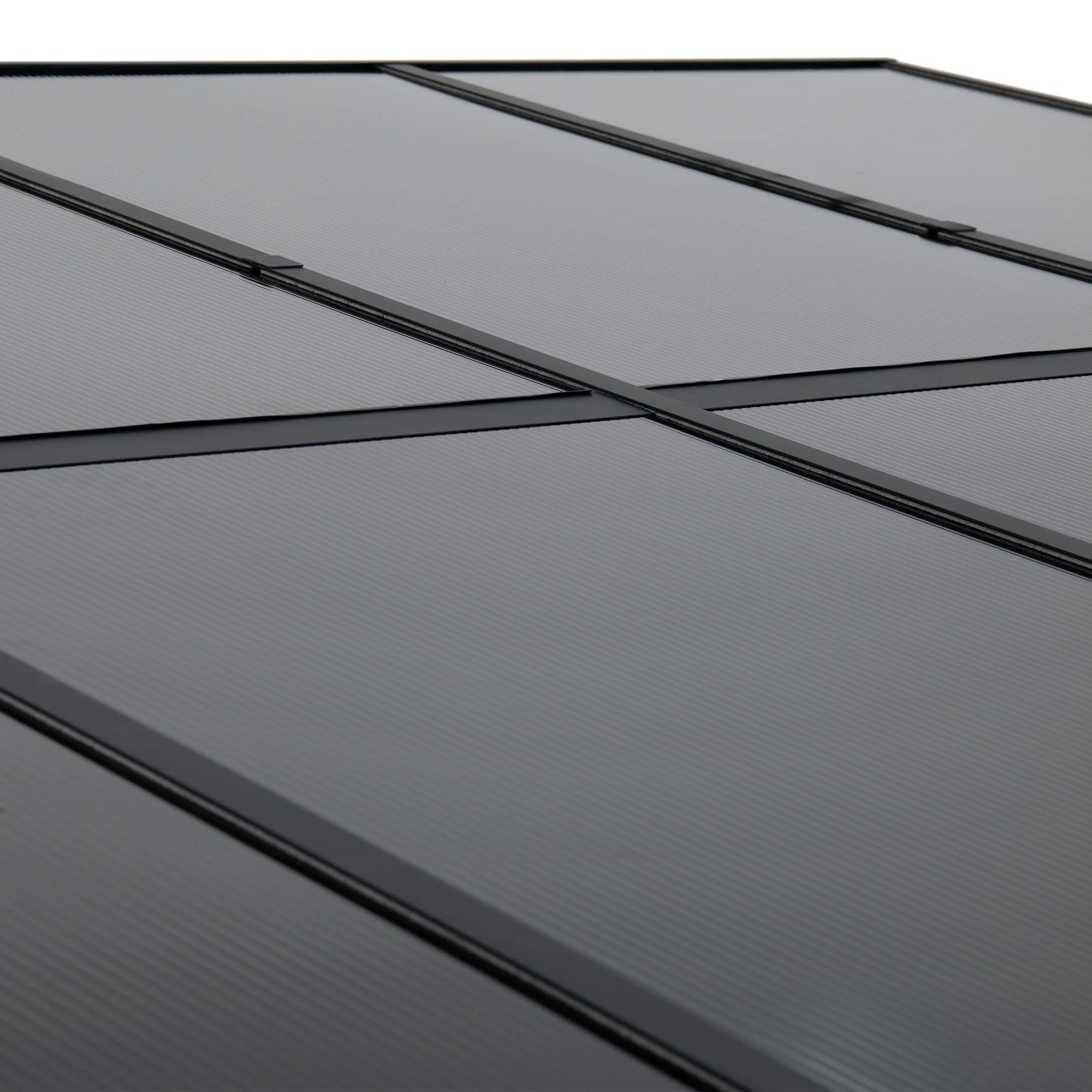 10ft. x 12ft. Polycarbonate Roof Aluminum Frame with Curtain and Netting M765419