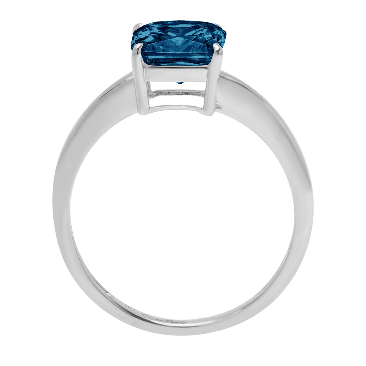 18K White Gold Solitaire Ring U9226