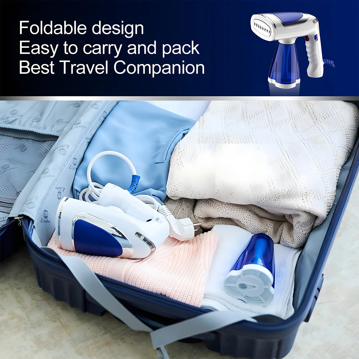 1600W 8.5oz Portable Handheld Fabric Steamer O16723