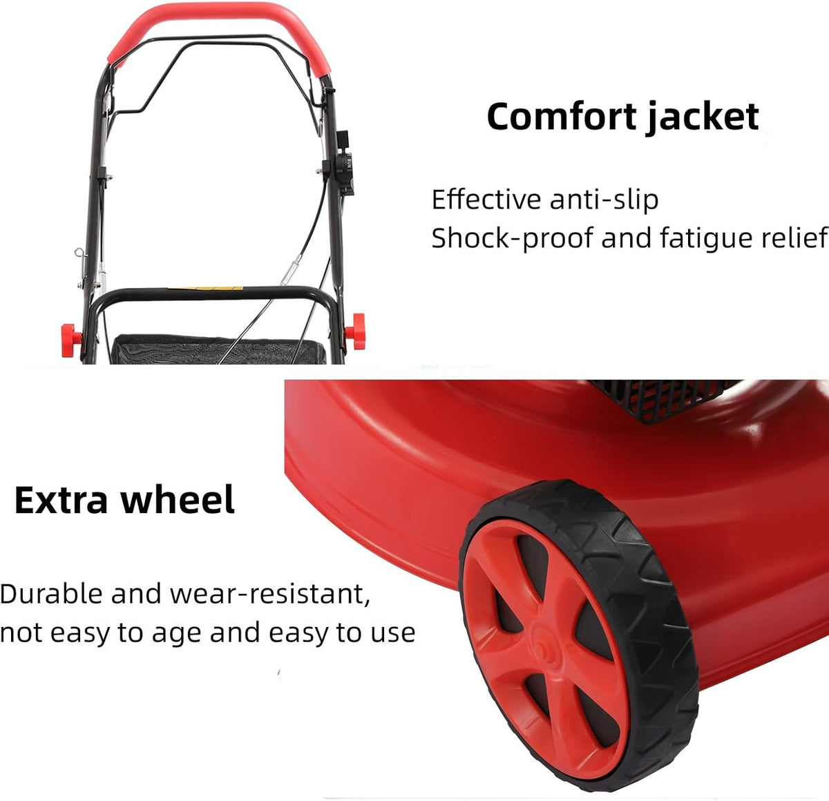 20-inch 173CC Self-Propelled Gas Push Lawn Mower with Bagger Q1284