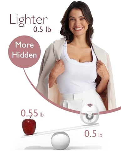 24mm 2-Pack Quill Gray Hands-Free Wearable Breast Pump E4998