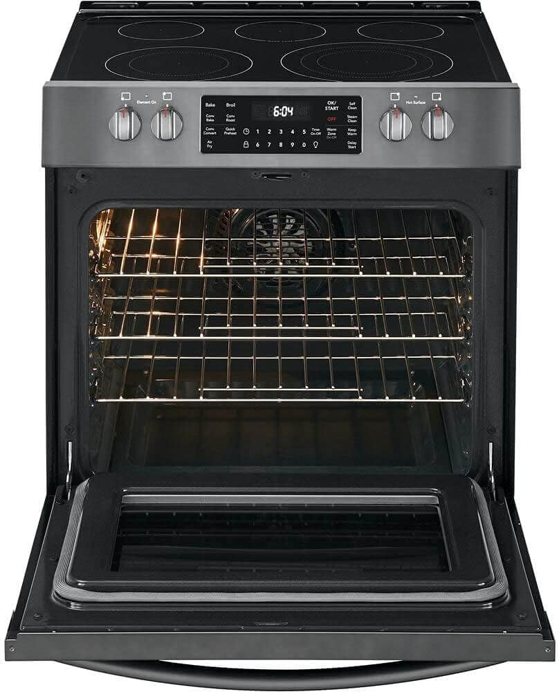 30" Electric Range with 5 Elements in Black Stainless Steel R3409