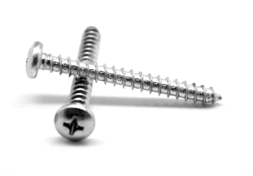#4-24 x 5/8 Sheet Metal Screw Phillips Pan Head Type AB Stainless Steel 18-8 N97892