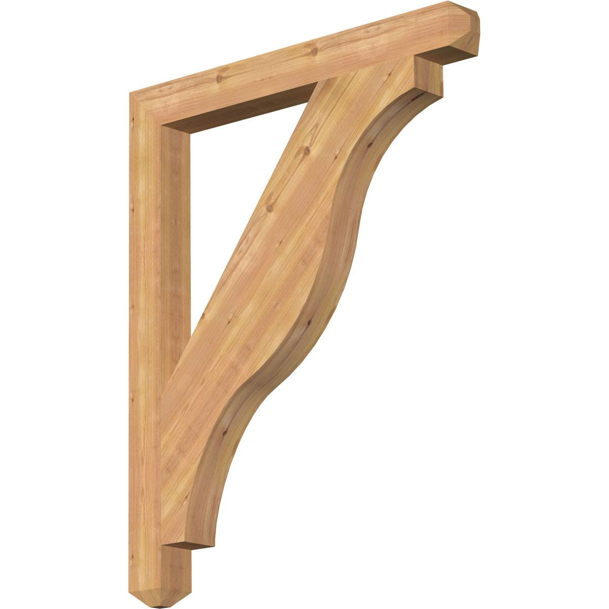 3 1/2x22W x 34x22D x 42x22H Western Red Cedar Bracket R599