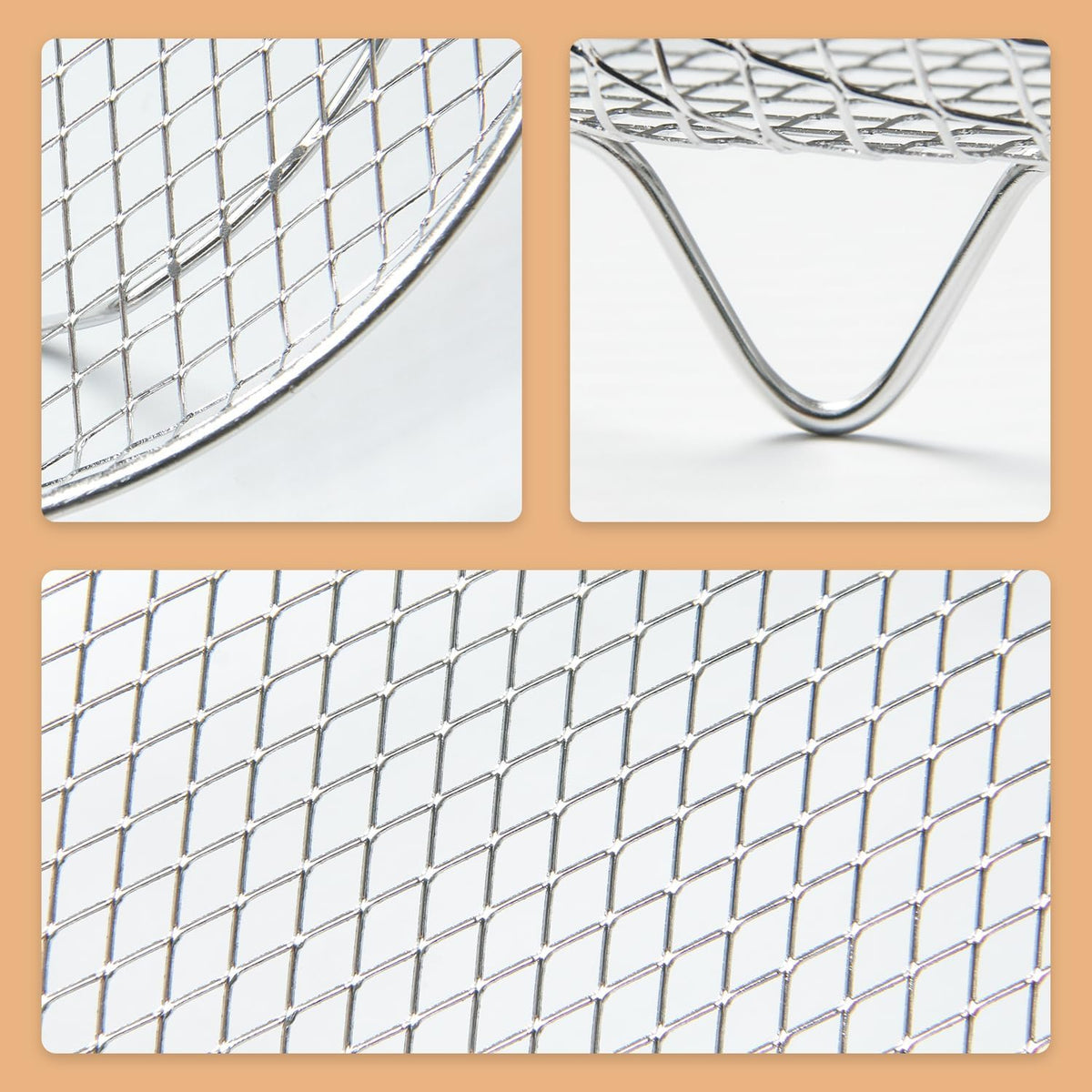 11Pcs Stainless Steel Air Fryer Racks O80785