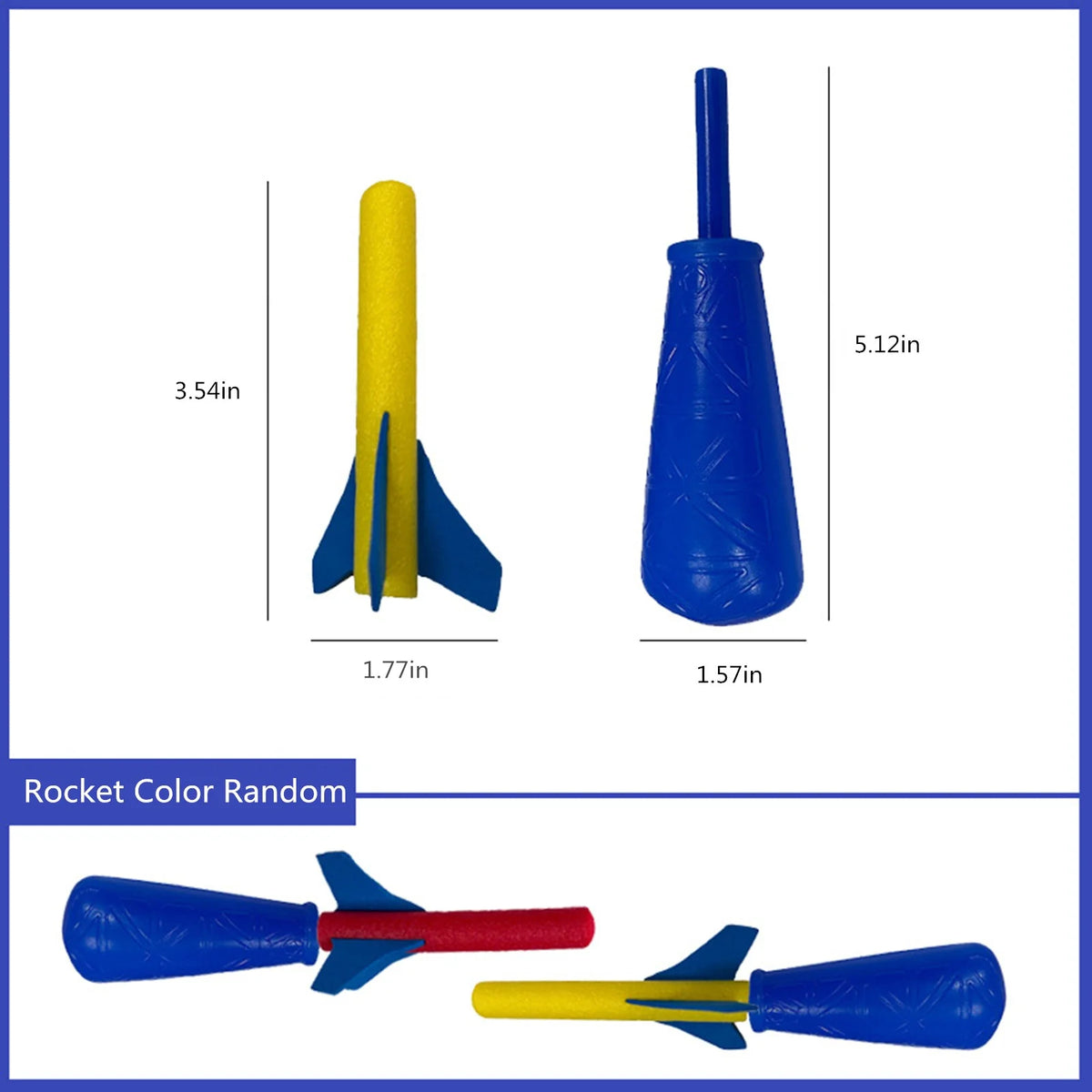 3 Foam Rockets Outdoor Toy G131071