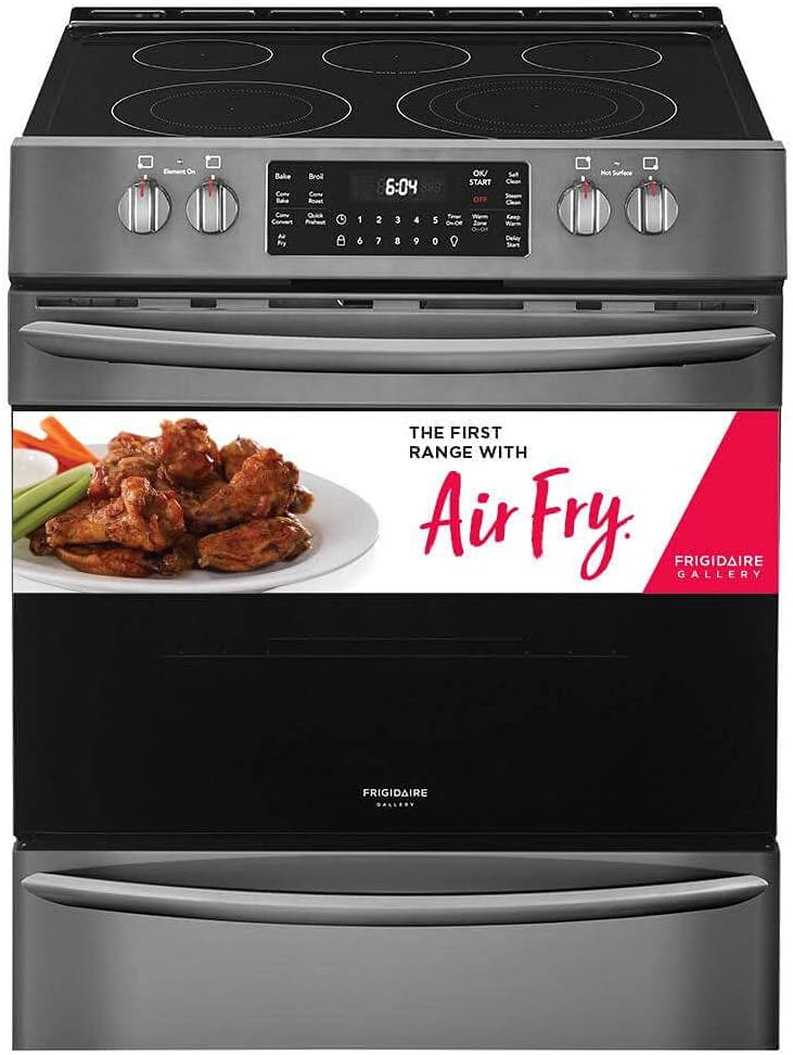 30" Electric Range with 5 Elements in Black Stainless Steel R3409