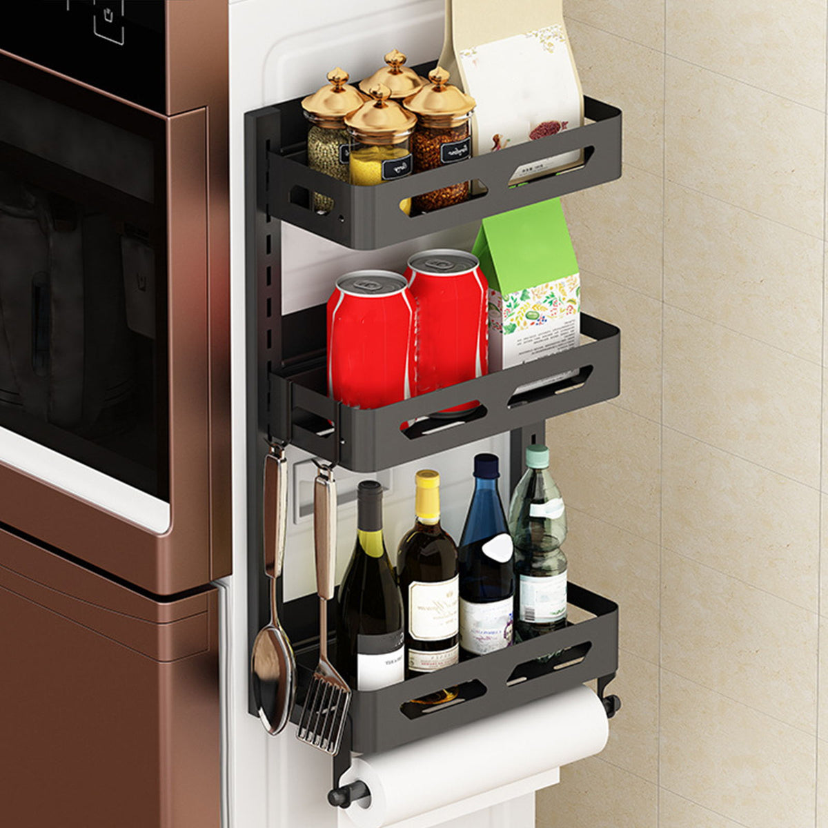 3 Tier Refrigerator Storage Rack with Hook D839