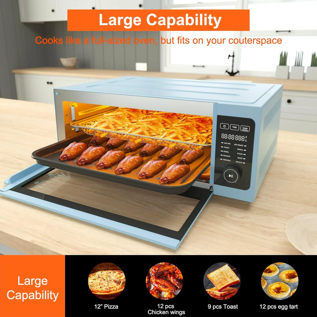 10-in-1 Countertop Convection Toaster Oven Air Fryer Combo, 1800W Q77975