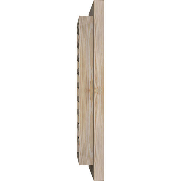 28-in W x 36-in H Unfinished Pine Gable Vent O10821