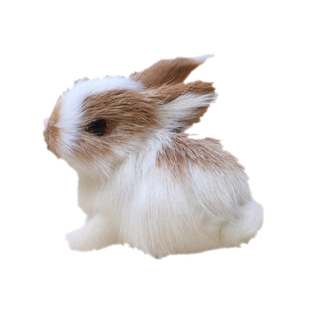 1/4Pcs Simulation Rabbit Plush Bunny Soft Toy Ornament J570