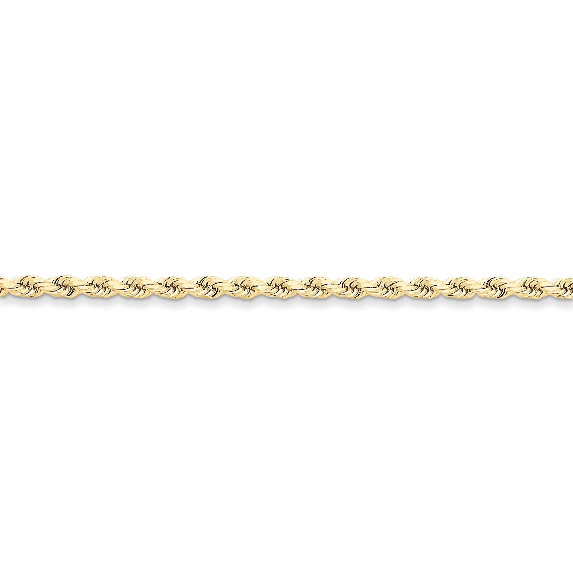 10k 3.5mm Diamond-cut Rope Chain T410970