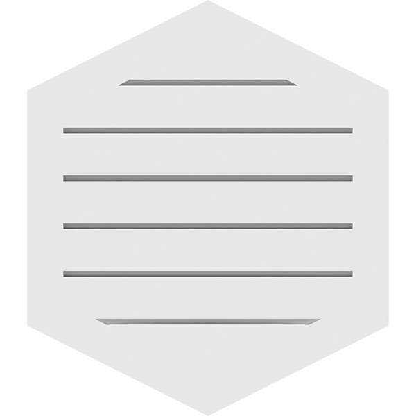 28x22W x 18x22H PVC Gable Vent R464