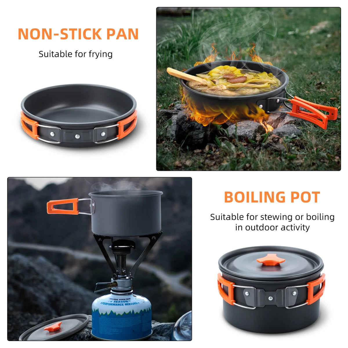 16pcs Camping Cookware Set P22418