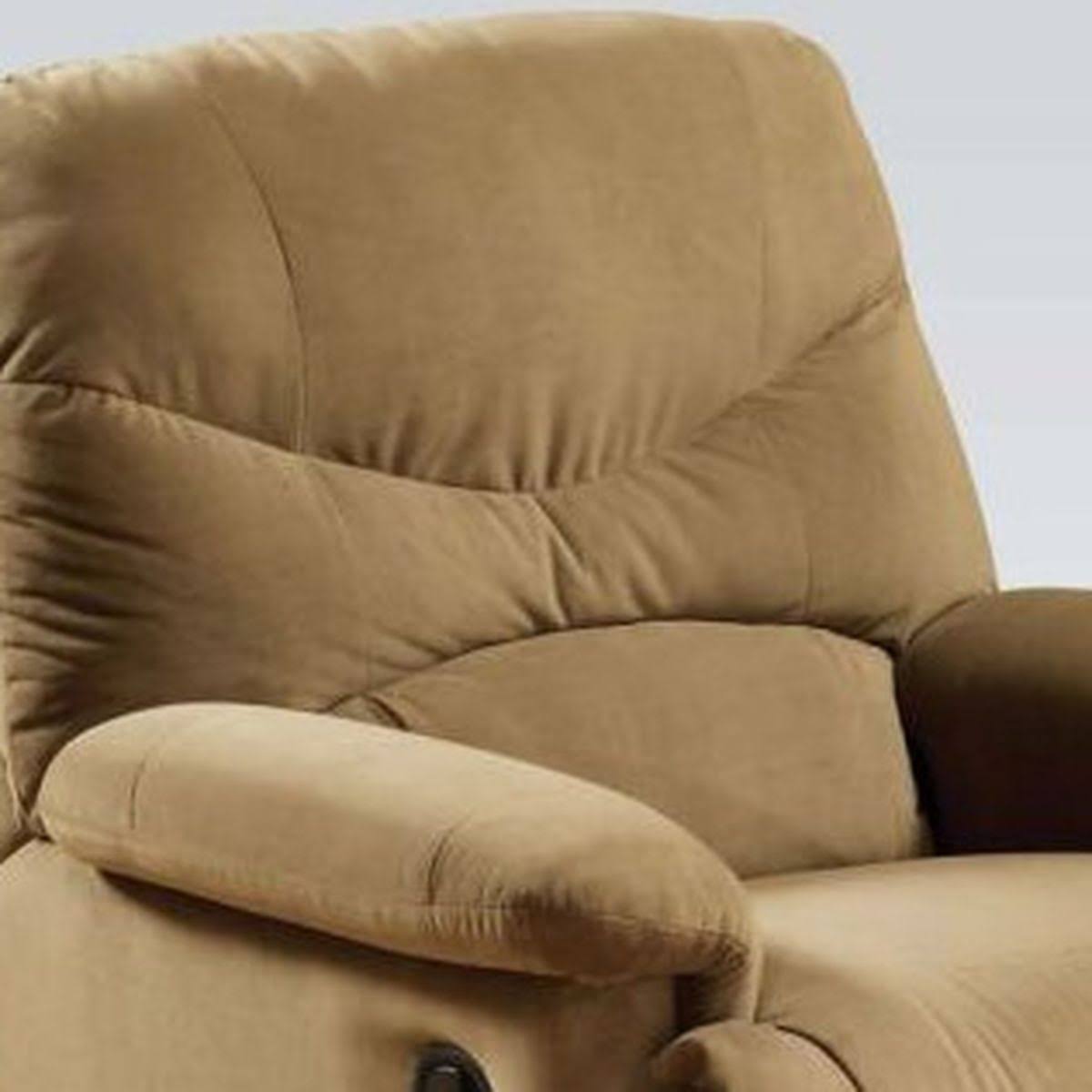 Light Brown Microfiber Manual Recliner H99265