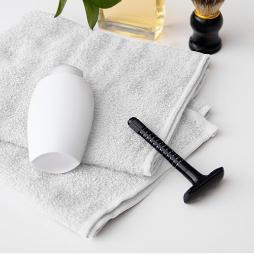24 Pcs 100% Cotton White Hand Towels 16x27 Inches Q7529