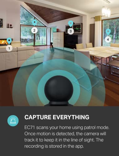 1080p HD Smart Security Camera with Night Vision, White I95668